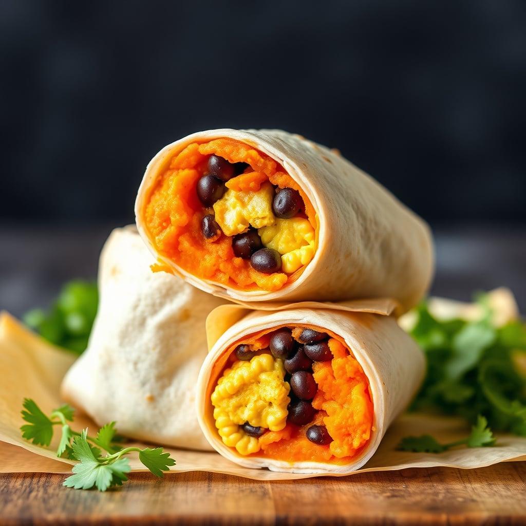 Make-Ahead Sweet Potato and Black Bean Burritos Make-Ahead Sweet Potato and Black Bean Burritos