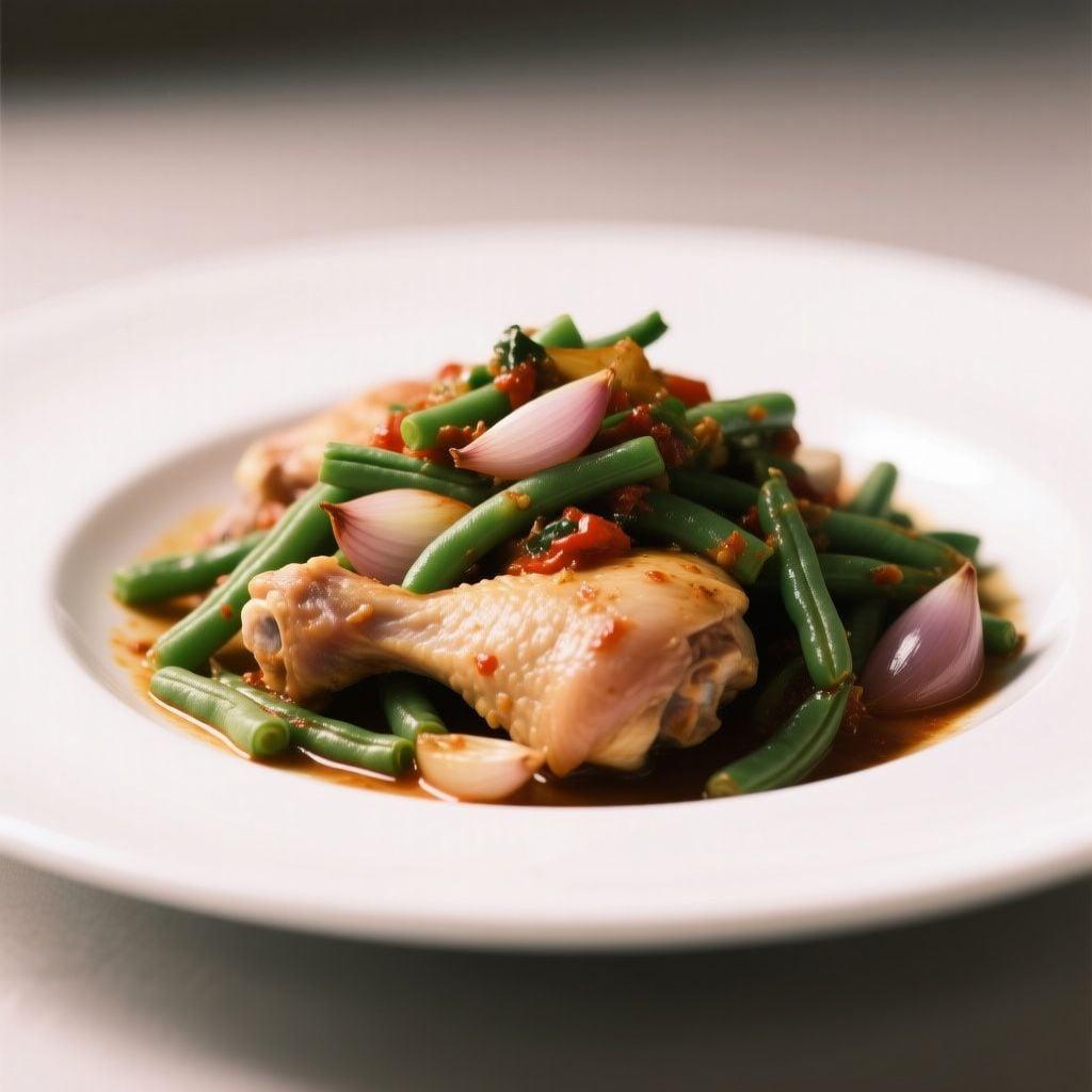 Indonesian-Style Chicken Thigh & Green Bean Sambal Stir-Fry Indonesian-Style Chicken Thigh & Green Bean Sambal Stir-Fry