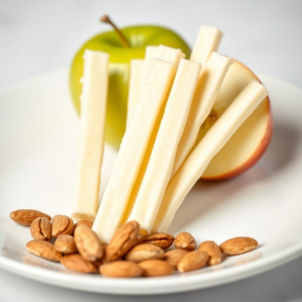 String Cheese and Almonds String Cheese and Almonds