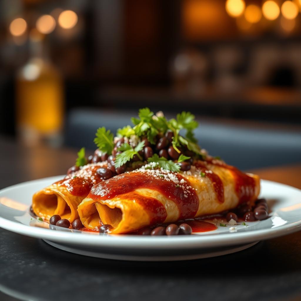 Smoky Black Bean & Sweet Potato Enchiladas Smoky Black Bean & Sweet Potato Enchiladas