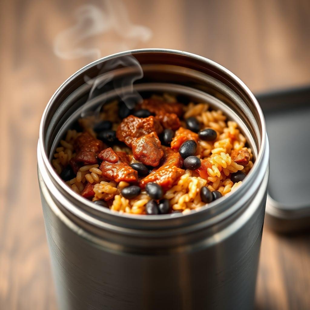 Thermos Southwestern Beef and Black Bean Rice Thermos Southwestern Beef and Black Bean Rice