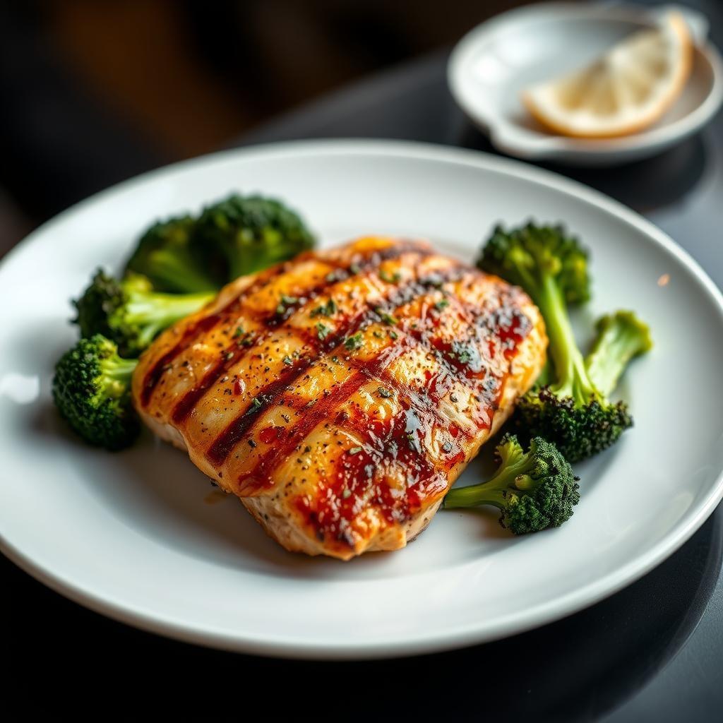 Lemon Pepper Grilled Chicken with Roasted Broccoli Lemon Pepper Grilled Chicken with Roasted Broccoli