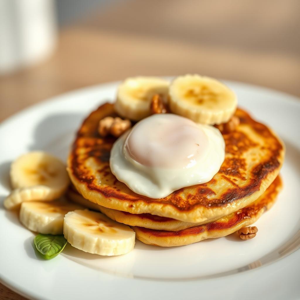 Banana Walnut Protein Pancakes Banana Walnut Protein Pancakes