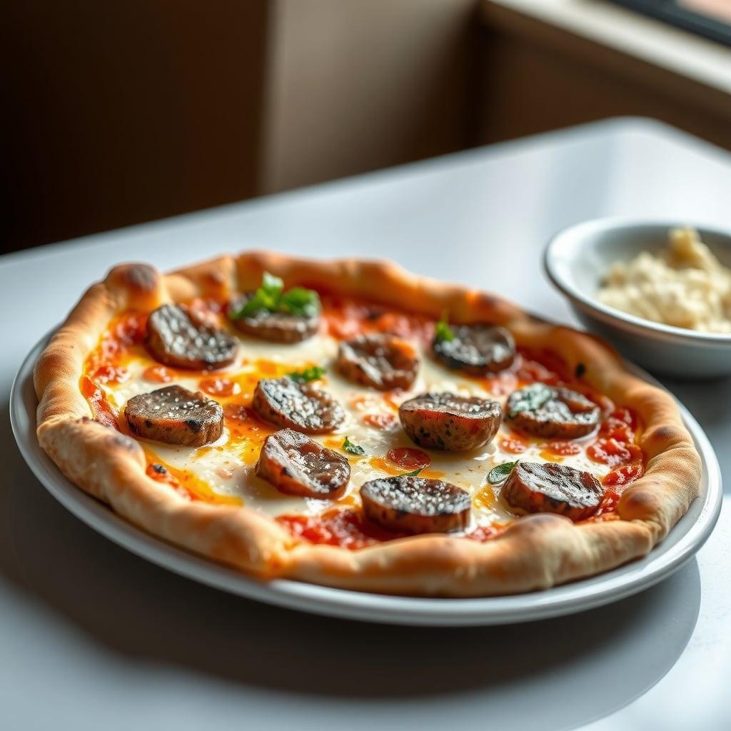 Cast Iron Acid Whey Pizza with Fennel Sausage Cast Iron Acid Whey Pizza with Fennel Sausage
