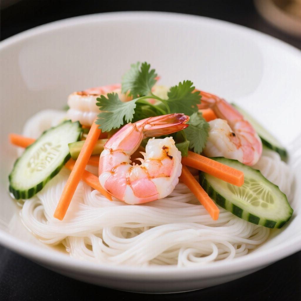 Vietnamese-Style Garlic Shrimp with Rice Noodles Vietnamese-Style Garlic Shrimp with Rice Noodles