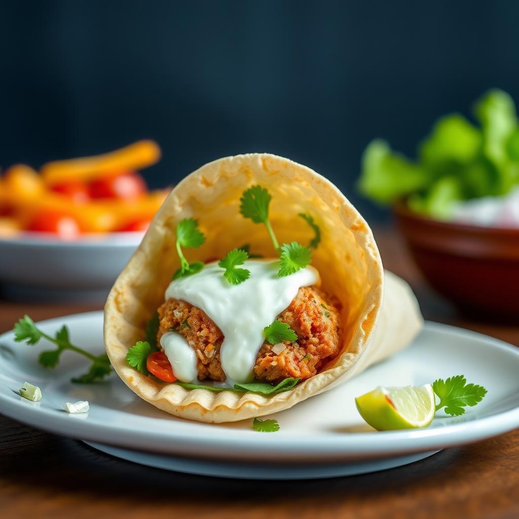 Simple Turkey Meatball Wrap Simple Turkey Meatball Wrap
