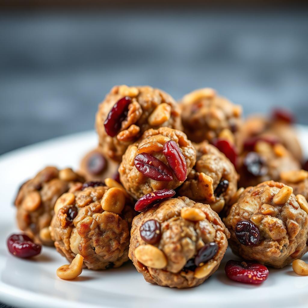 Honey-Roasted Nut and Dried Fruit Energy Bites Honey-Roasted Nut and Dried Fruit Energy Bites