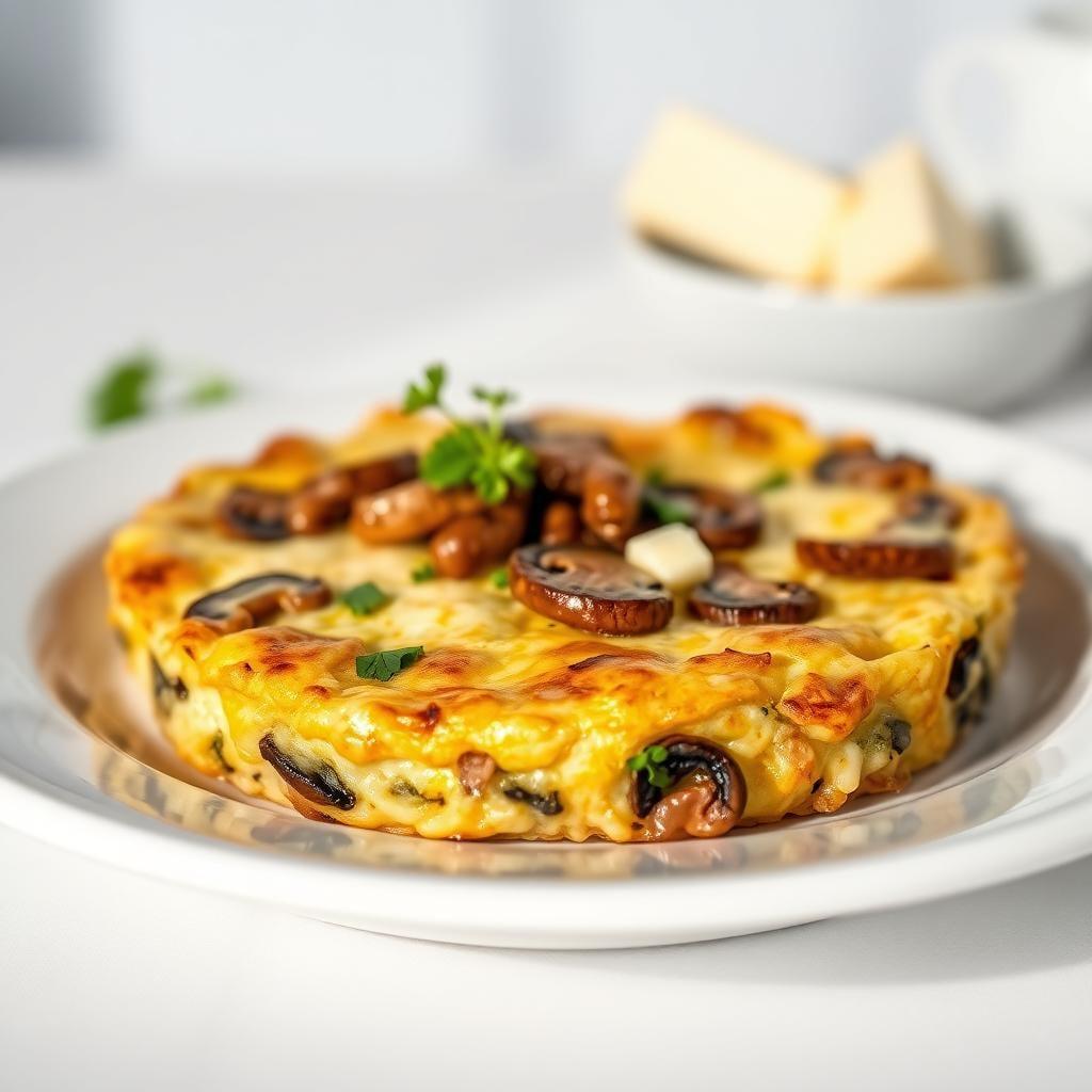 Savory Mushroom & Gruyere Breakfast Frittata Savory Mushroom & Gruyere Breakfast Frittata