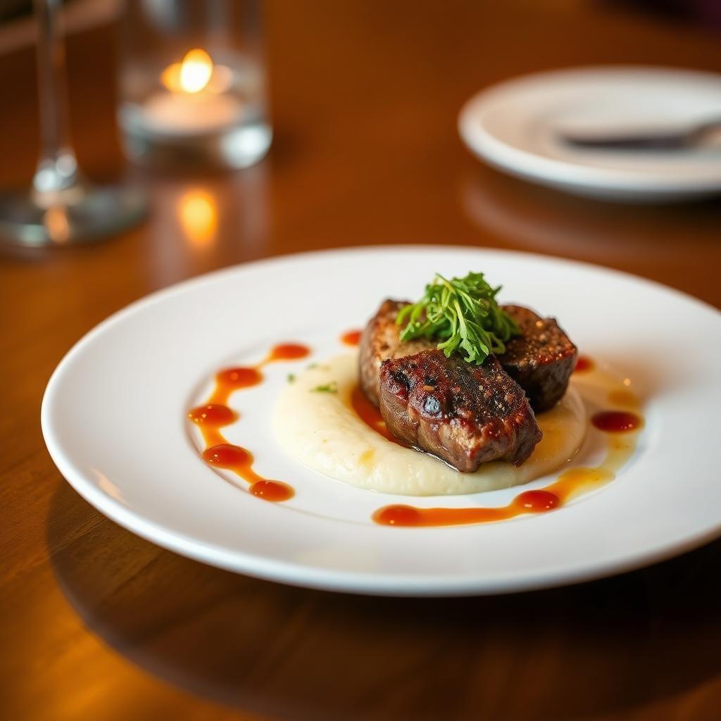 Braised Short Ribs with Parsnip Purée and Gremolata