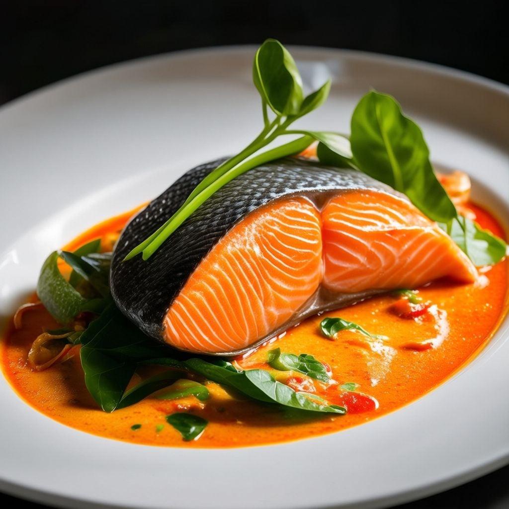 One-Skillet Thai Coconut Curry Salmon One-Skillet Thai Coconut Curry Salmon