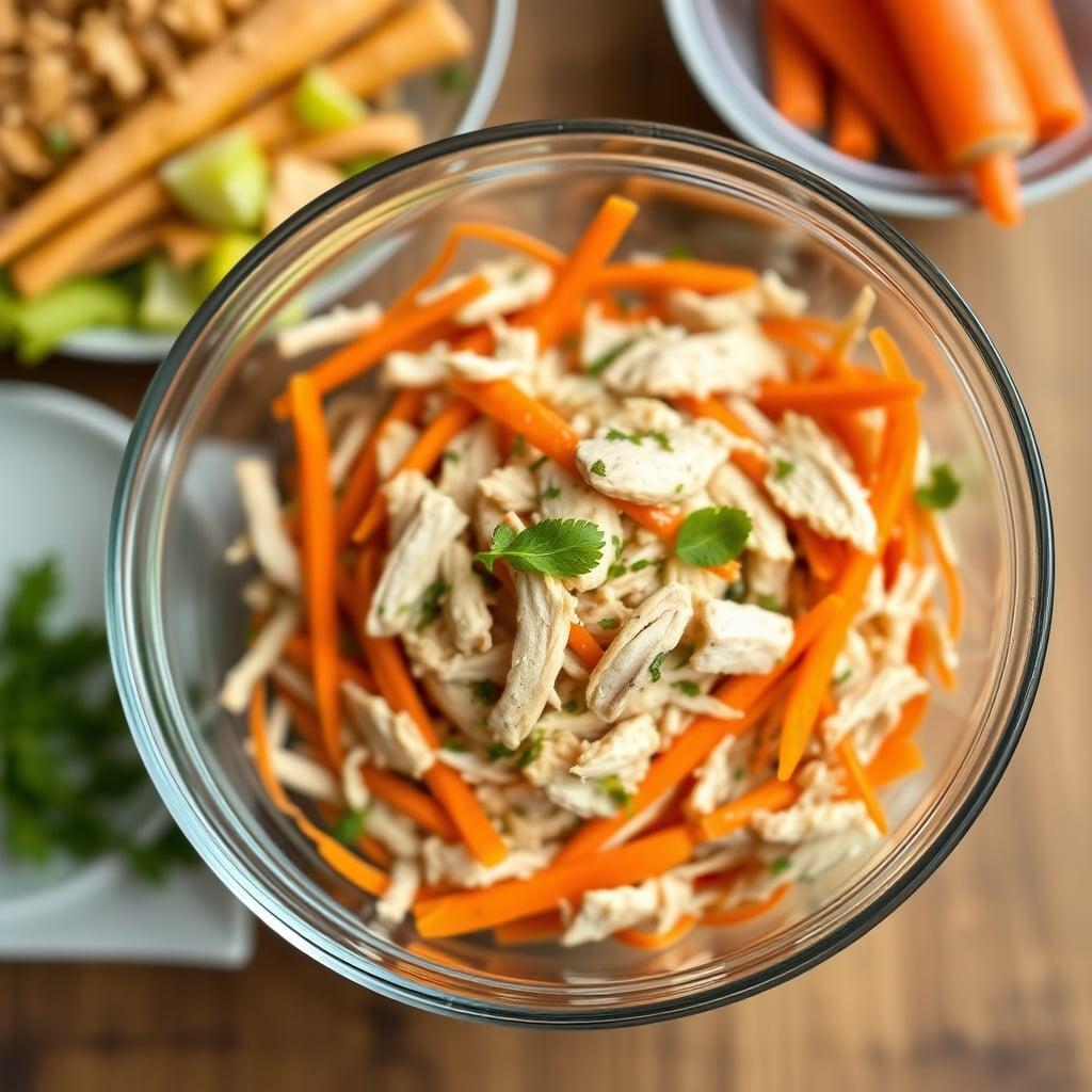 Leftover Garlic-Herb Chicken and Carrot Salad Leftover Garlic-Herb Chicken and Carrot Salad