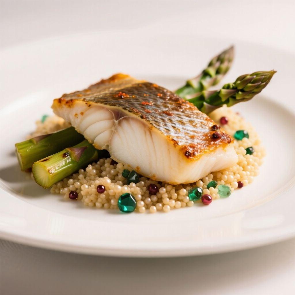 Oven-Roasted Harissa Cod with Jewel Couscous Oven-Roasted Harissa Cod with Jewel Couscous