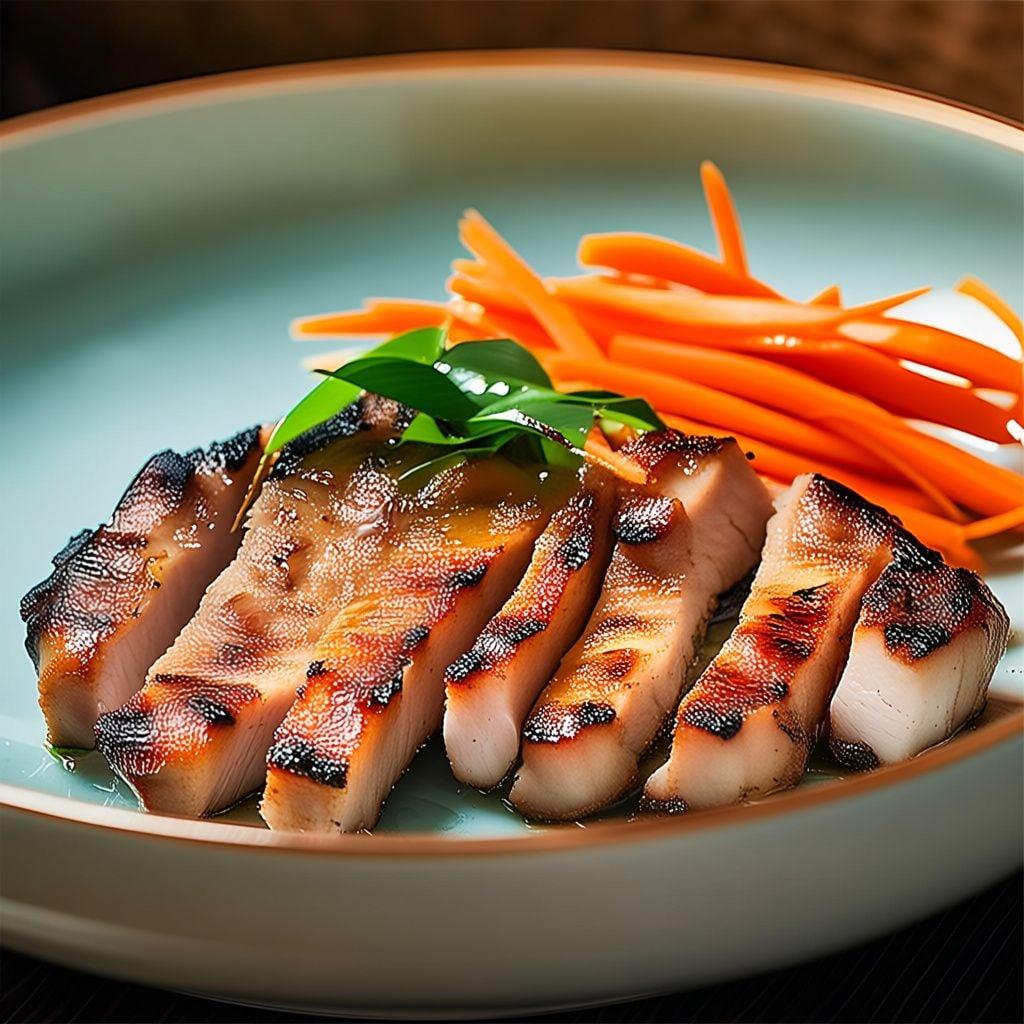 Lemongrass Pork Chops with Nuoc Cham and Pickled Carrots Lemongrass Pork Chops with Nuoc Cham and Pickled Carrots