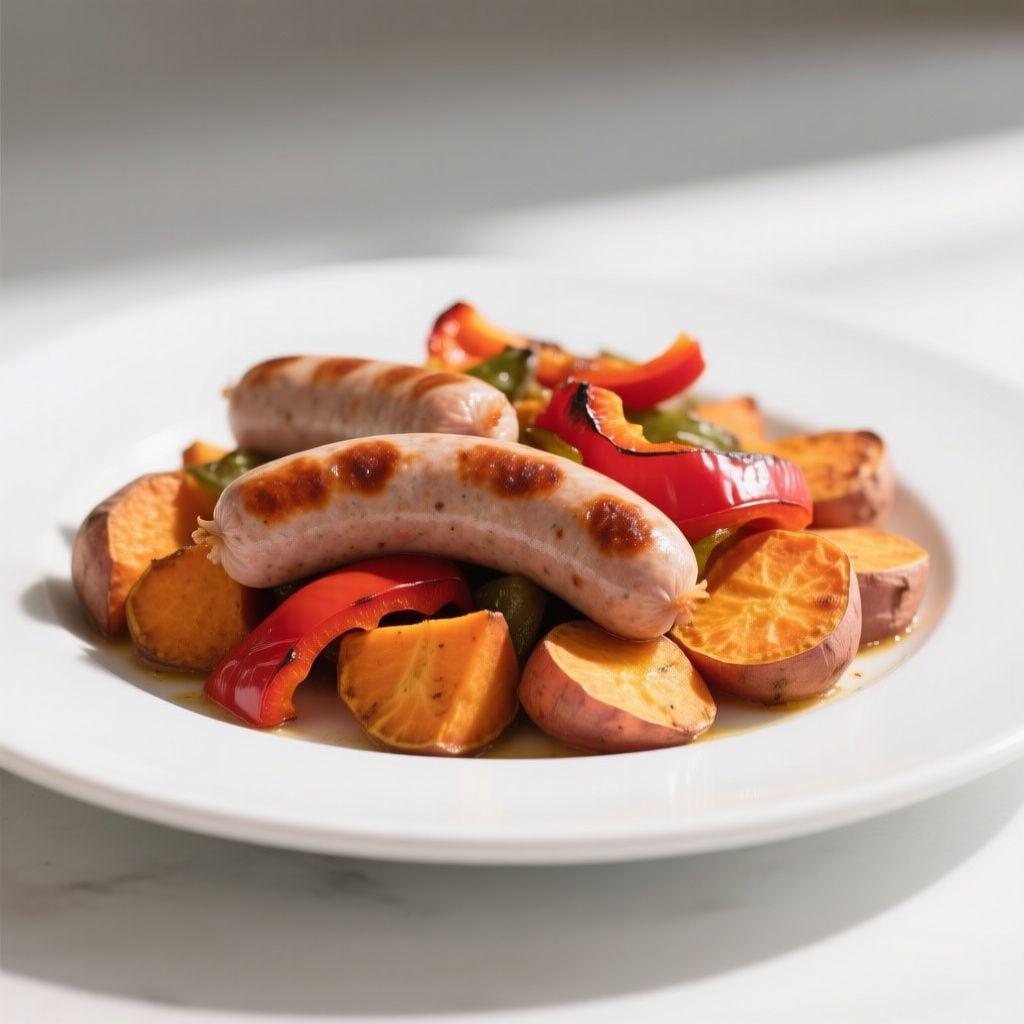 Sheet Pan Turkey Sausage and Sweet Potato Hash Sheet Pan Turkey Sausage and Sweet Potato Hash