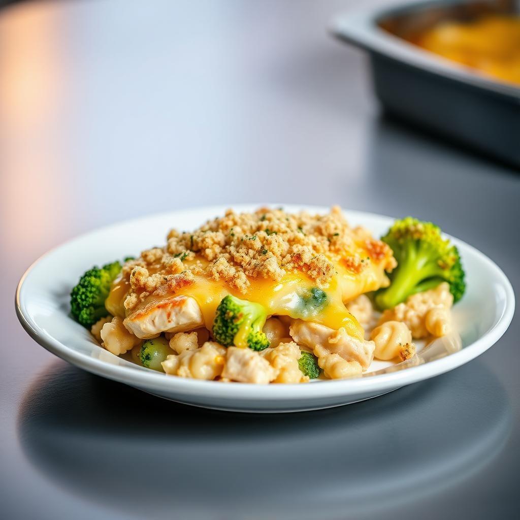 Cheesy Chicken & Broccoli Casserole with Herb Crumb Topping Cheesy Chicken & Broccoli Casserole with Herb Crumb Topping