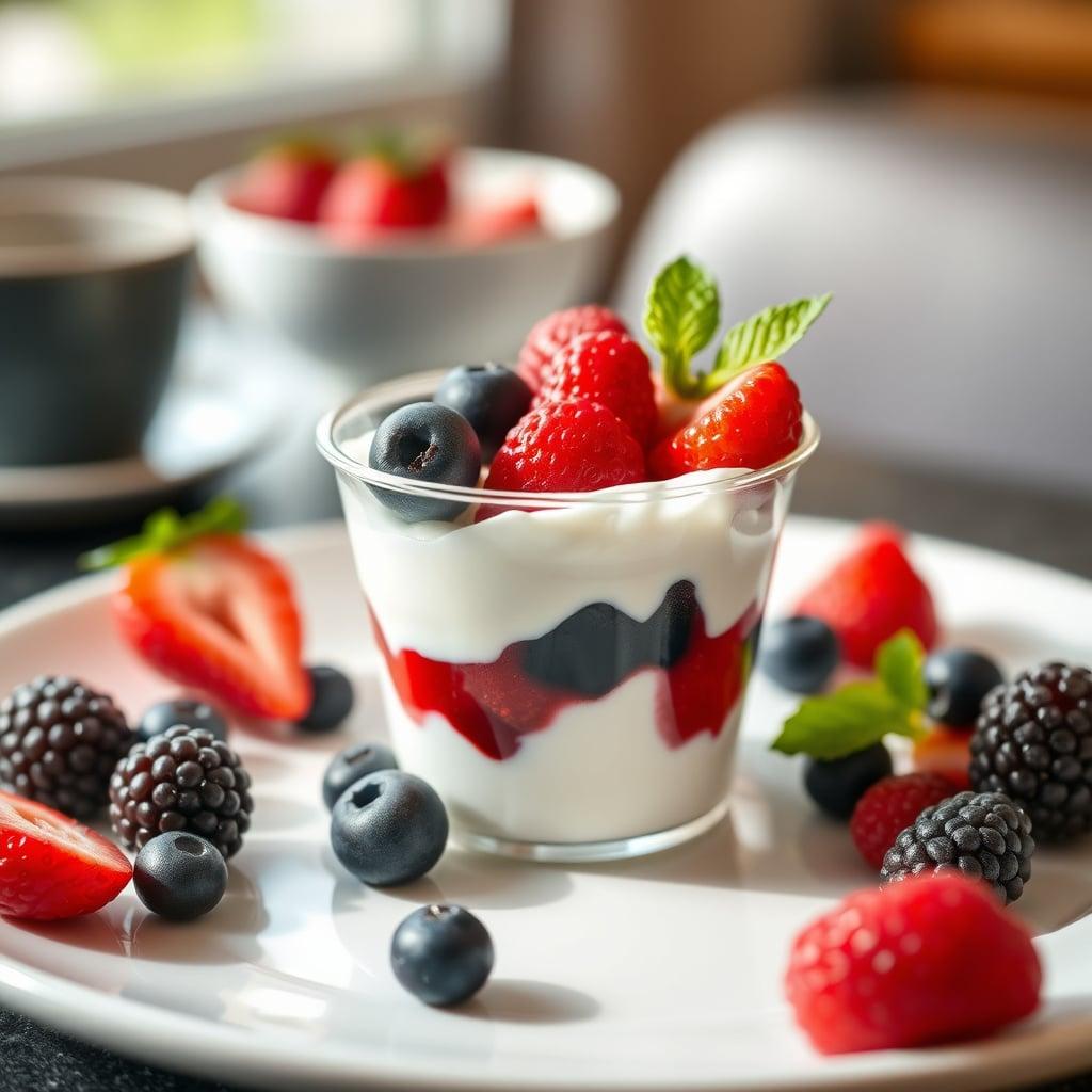 Grab-and-Go Greek Yogurt & Berries Cup Grab-and-Go Greek Yogurt & Berries Cup