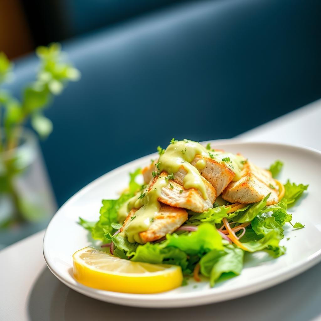Lemon Herb Chicken Salad with Avocado Dressing Lemon Herb Chicken Salad with Avocado Dressing