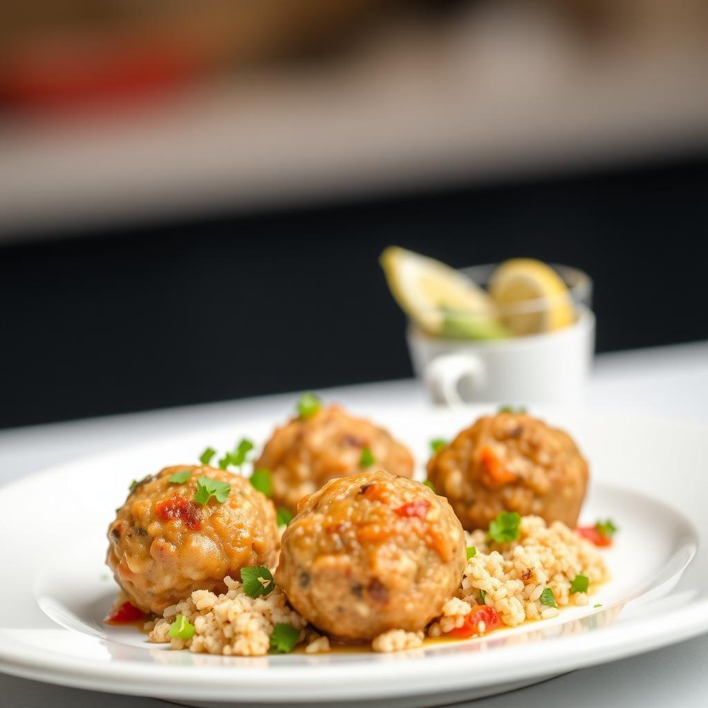 Savory Turkey Meatballs with Quinoa Savory Turkey Meatballs with Quinoa