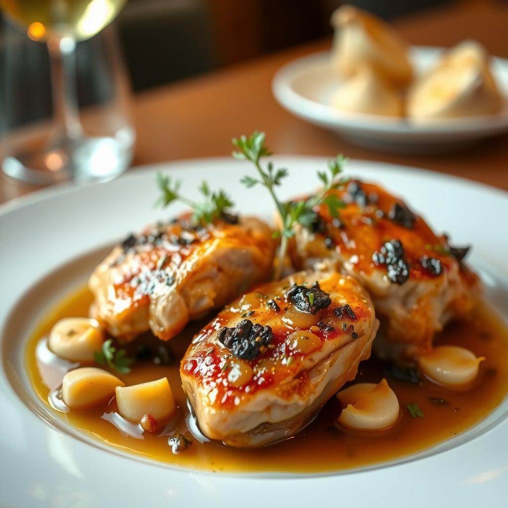 Braised Chicken Thighs in Liquid Gold Pan Sauce Braised Chicken Thighs in Liquid Gold Pan Sauce