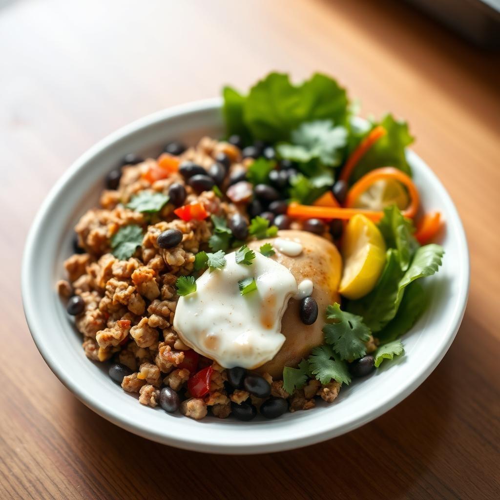 Hearty Bean and Veggie Burrito Bowl Hearty Bean and Veggie Burrito Bowl