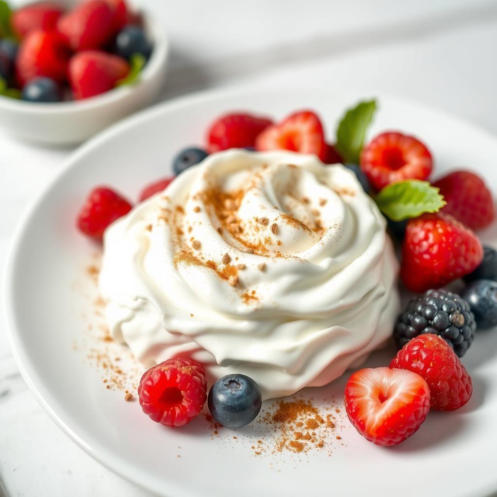 Whipped Cottage Cheese with Cinnamon and Berries Whipped Cottage Cheese with Cinnamon and Berries