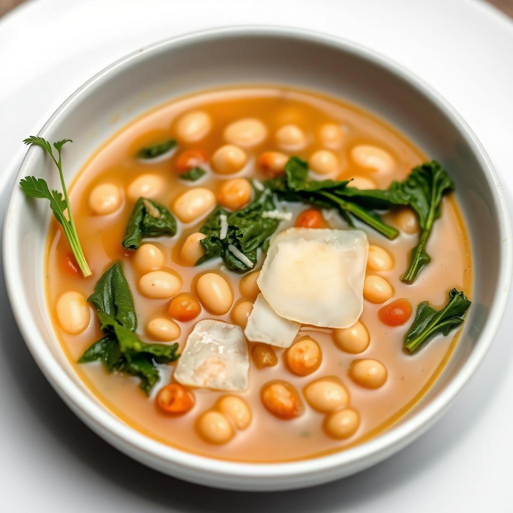 Tuscan White Bean & Kale Soup with Parmesan Tuscan White Bean & Kale Soup with Parmesan