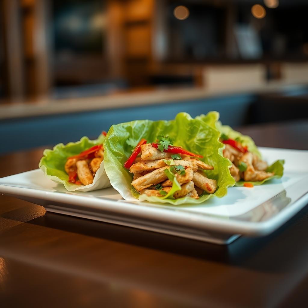 Asian-Inspired Sesame Chicken Lettuce Wraps Asian-Inspired Sesame Chicken Lettuce Wraps